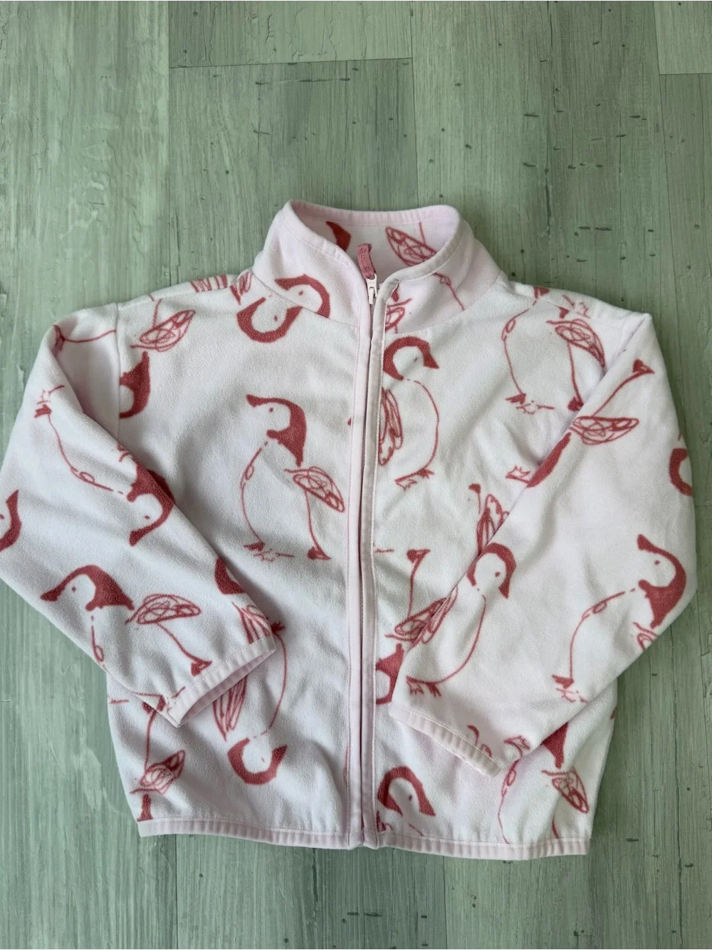 OshKosh B'gosh Pink Penguin Print Fleece  Sweater